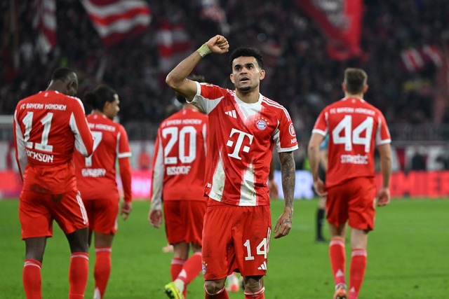 Der FC Bayern durfte sp&auml;t jubeln.  | Foto: Sven Hoppe/dpa