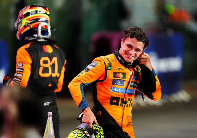 Hat Lando Norris nach dem Rennen in Katar auch gut lachen?  | Foto: David Davies/PA Wire/dpa