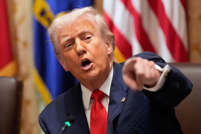 In der kommenden Woche wollen US-Vertr...den Plan von Trump reden. (Archivbild)  | Foto: Alex Brandon/AP/dpa