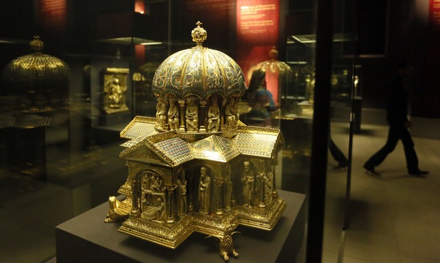 Der Welfenschatz umfasst mittelalterli...istelligen Millionenwert. (Archivbild)  | Foto: Stephanie Pilick/dpa