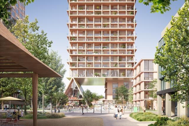 Herzog & de Meuron entwerfen 86 Meter hohen Wohnturm in Birsfelden