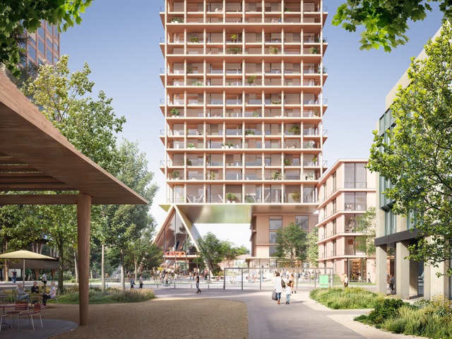 Visualisierung des Wohnturms von Herzog &amp; de Meuron  | Foto: Herzog &amp; de Meuron