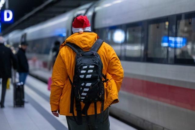 Mehr Bahntickets zu Weihnachten verkauft als im Vorjahr