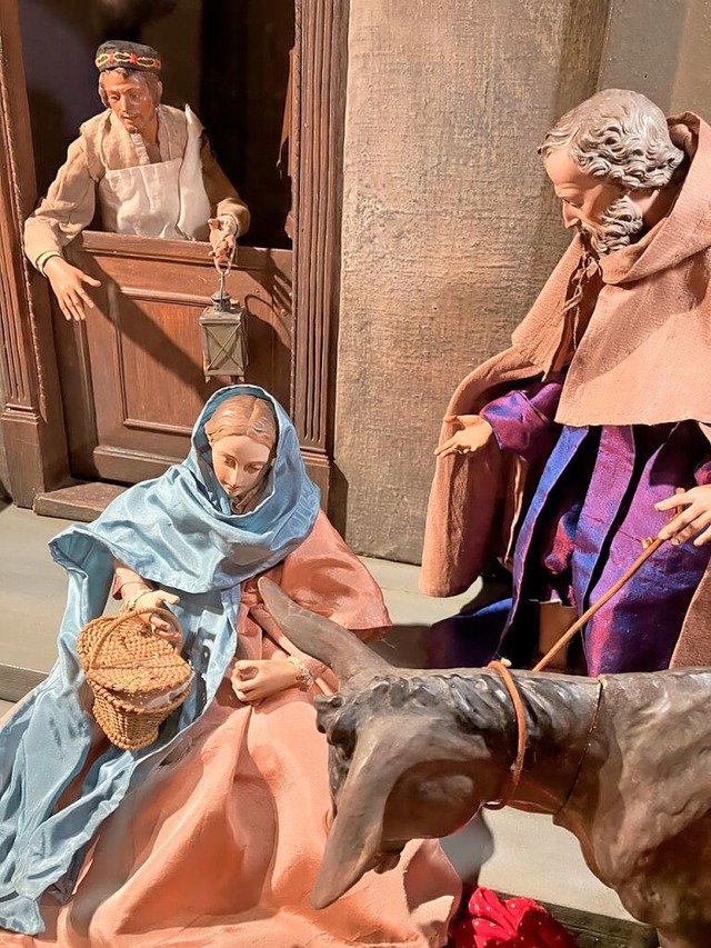 Die Herbergssuche von Maria und Josef ...emaligen Sonnenwirts Karl Otto Schimpf  | Foto: Valerie Schoenenberg