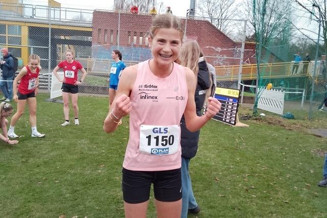 Julia Ehrle gewinnt in der Altersklasse U20 die deutsche Crosslaufmeisterschaft