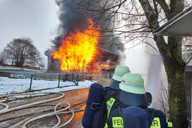 Stall in Dachsberg mit 4500 Hhnern abgebrannt