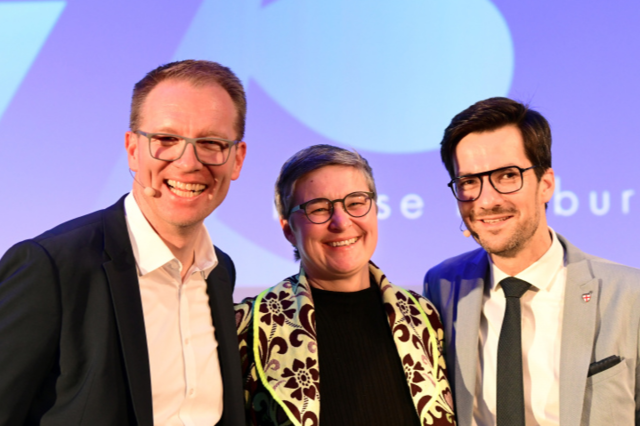 Beim Jubilum der Freiburger Messe gibt es viel Eigenlob - und den Abschied der Geschftsfhrerin