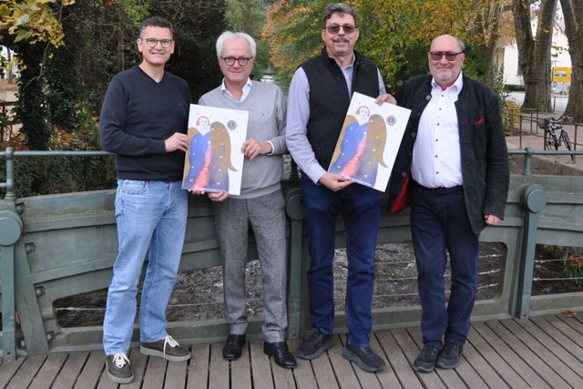 Das Team hinter der Kalenderaktion: Di...Club Staufen-Bad Krozingen (von links)  | Foto: Rainer Ruther