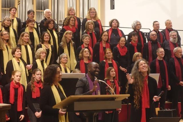 Pop- und Gospelchor Schopfheim verbreitet Mut und Kraft mit Gospels