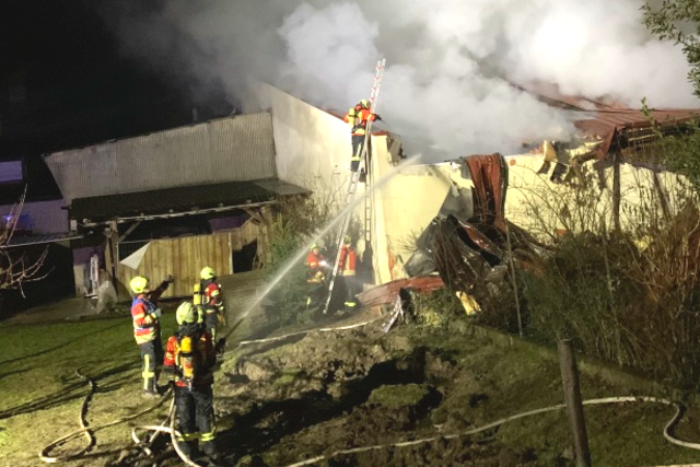 Brnde bei Weingut Hess in Gottenheim: Polizei geht von Brandstiftung aus