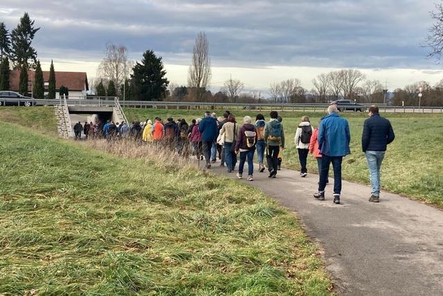 Pilgerreise durch die neue Gropfarrei Breisgau-Markgrflerland: 60 Pilger beenden Entdeckungstour
