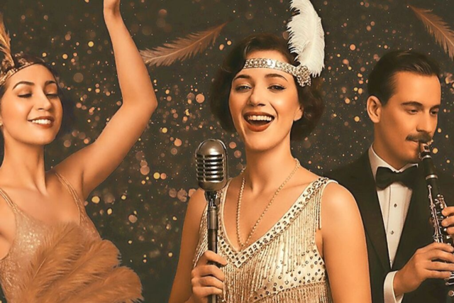 Silvesterparty im Stil der glamourösen Goldenen Zwanziger