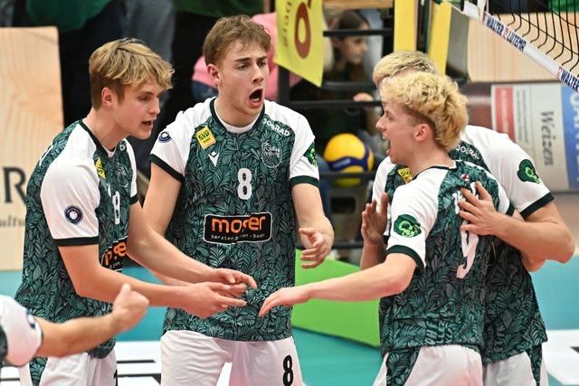 In einer Zitterpartie liefert die Mitte fr die Volleyballer der FT 1844 Freiburg