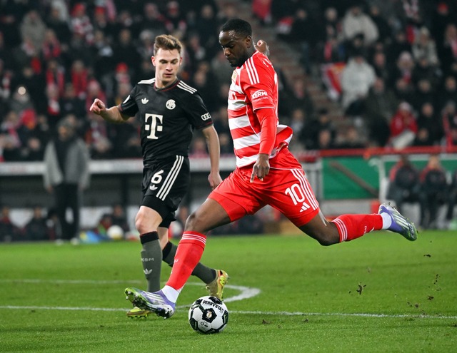 Union konnte die Bayern nicht so &auml;rgern wie in der Bundesliga.  | Foto: Soeren Stache/dpa