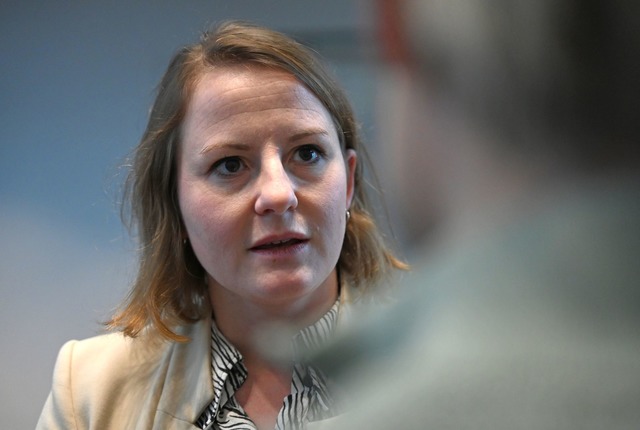 Die SPD-Sozialpolitikerin Annika Klose...entenabstimmung optimistisch entgegen.  | Foto: Elisa Schu/dpa
