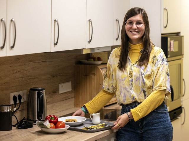 Amelie arbeitet als Ehrenamtliche im Hospiz Karl Josef.  | Foto: Maximo-Hans Musielik. 