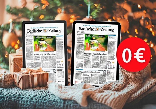 Jetzt 24 Monate BZ-Digital Premium bes...blet Ihrer Wahl fr 0 &#8364; sichern!  | Foto: Badischer Verlag