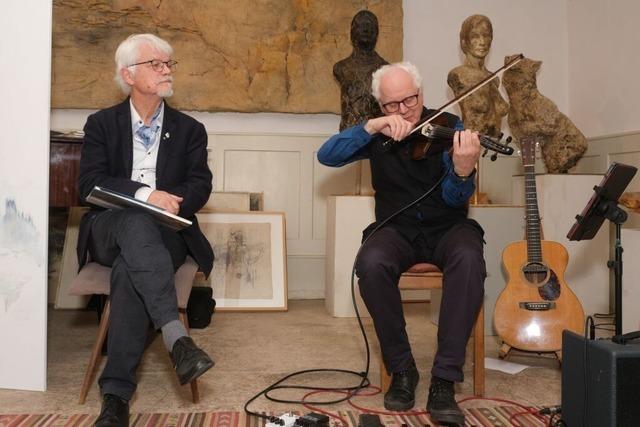 Poetische Wort-Bild-Klang-Improvisationen sind im Alten Schulhaus Vogelbach erklungen