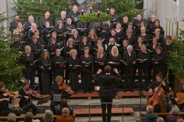 Der Motettenchor Lrrach ldt zum Adventskonzert in der Evangelischen Kirche in Steinen-Hofen