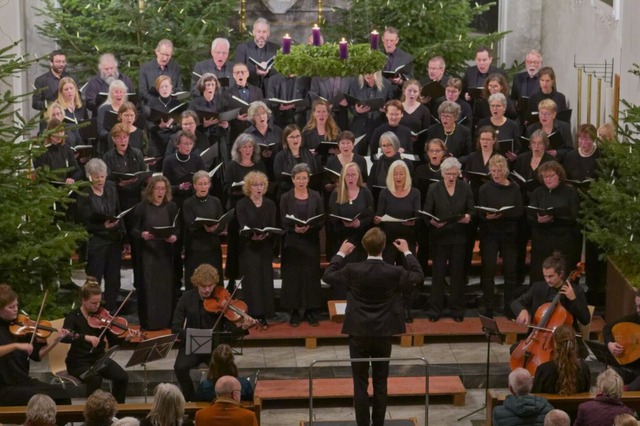 Der Motettenchor Lrrach bei einem Konzert im Februar dieses Jahres.  | Foto: Martin Schulte-Kellinghaus