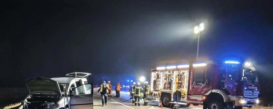 Zivilist findet verletzten Fahrer nach einem Unfall in Lrrach-Brombach