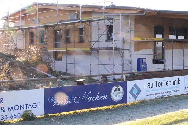700 Stunden – bis jetzt: SG Nonnenweier-Allmannsweier baut neues Vereinsheim mit groer Hingabe