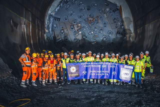 Fortschritte beim Bau des Brenner Basi...llschlucht-Pfons sdlich von Innsbruck  | Foto: BBT SE