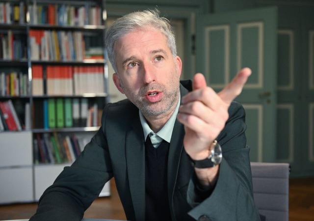 Tbingens OB Boris Palmer hat rger mit dem Landesdatenschtzer.  | Foto: Bernd Weibrod (dpa)