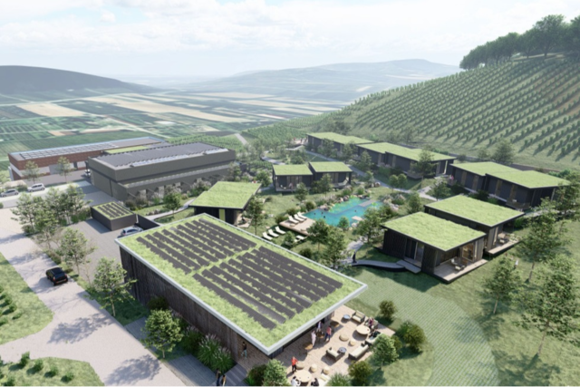 Weingut Abril plant Chalet-Dorf in Vogtsburg-Bischoffingen