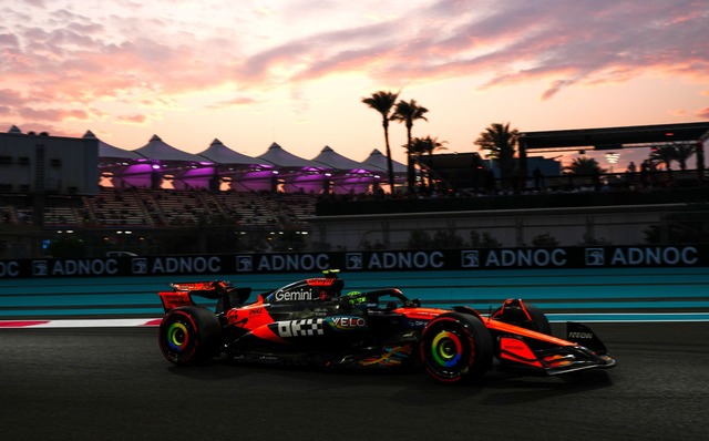 Lando Norris - Erster im Klassement und Schnellster im Training.  | Foto: David Davies/PA Wire/dpa