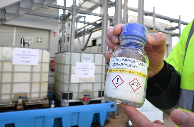 Lithiumgewinnung im Oberrheingraben so...it Deutschlands steigern. (Archivbild)  | Foto: Bernd Wei&szlig;brod/dpa