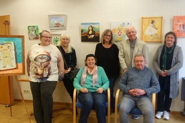 Ausstellung "Gemeinsam bunt" zeigt Werke von Bewohnern der Schopfheimer Seniorenwohnanlage Schrers Au
