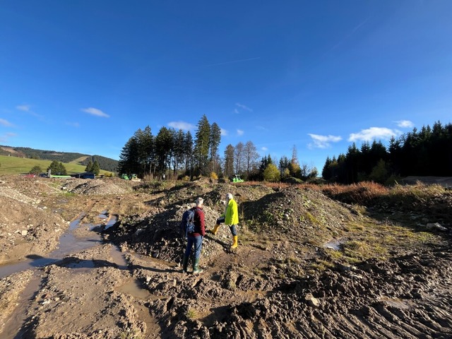 Umweltschtzer haben die Stadt Todtnau...rial auf dem Radschert in Todtnauberg.  | Foto: Sarah Trinler
