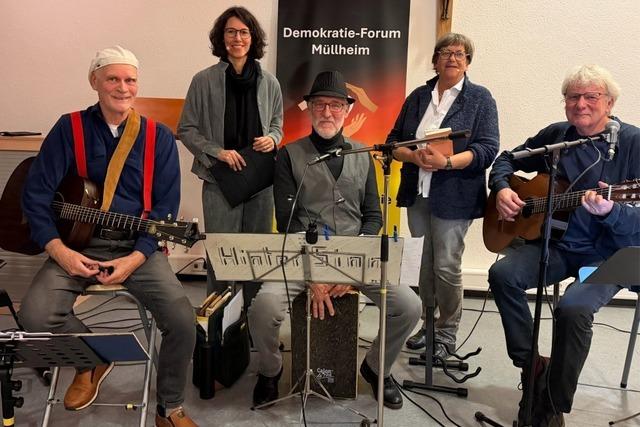 Mllheimer Demokratie-Forum veranstaltet literarisch-musikalischen Abend gegen Rechtsextremismus