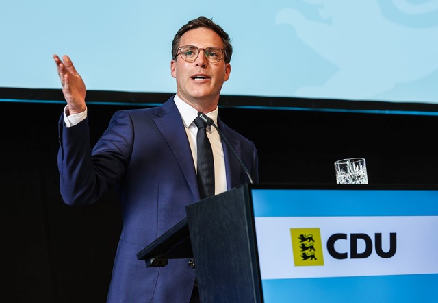 Hagel hat eine steile Karriere in der CDU hingelegt.  | Foto: Christoph Schmidt/dpa