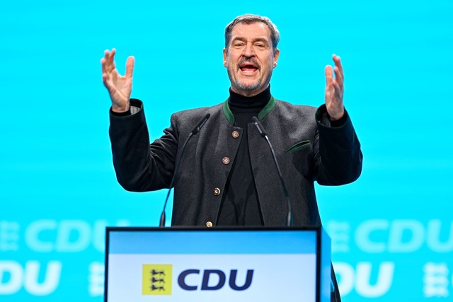 S&ouml;der postet gerne &uuml;bers Essen.  | Foto: Uwe Anspach/dpa