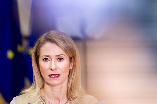 Die EU-Au&szlig;enbeauftragten Kaja Ka...schen den USA und Europa. (Archivbild)  | Foto: Geert Vanden Wijngaert/AP/dpa