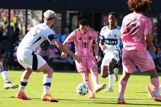 Messi hatte wenig starke Szenen - war aber dennoch an zwei Toren beteiligt.  | Foto: Lynne Sladky/AP/dpa