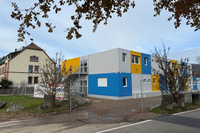 Die Interimsschule in Tumringen bietet...chule braucht, wie die Stadt mitteilt.  | Foto: Hannah Schelly (Stadt Lrrach)