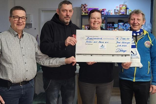 Musikalische Spende fr Bad Sckinger Obdachlosenhilfeverein