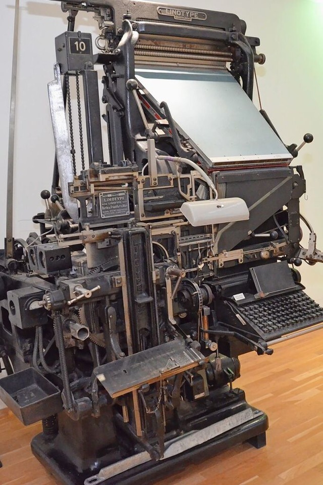 Historische Setzmaschine  | Foto: Marion Pfordt