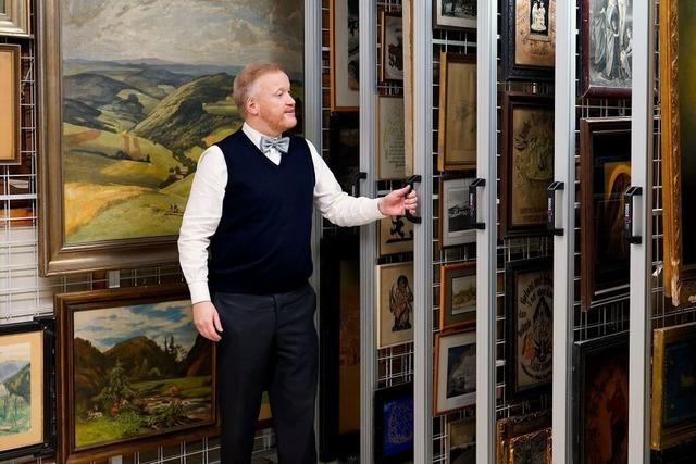 Die Untersttzung des Frdervereins ermglicht Kloster Museum St. Mrgen den Erwerb von drei Traub-Gemlden und einer Schilderuhr