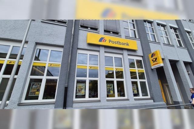 Die Postbank in Lahr schliet die Filiale am 20. Januar 2026