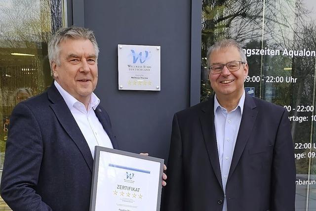 Fnf-Sterne-Wertung fr die Aqualon-Therme in Bad Sckingen