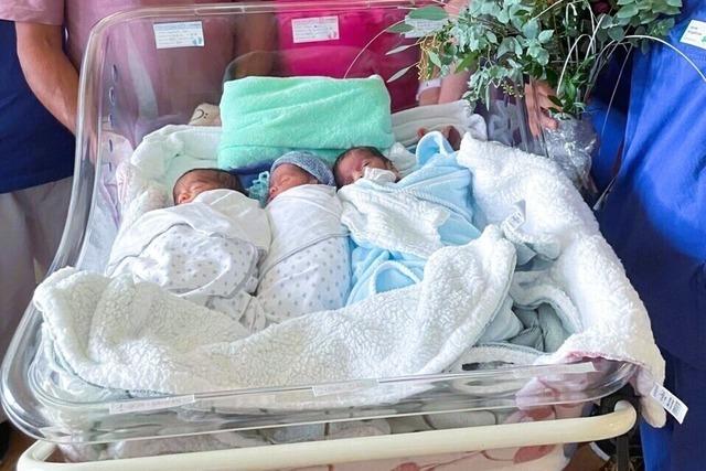 Seltene Drillingsgeburt im "Eli" in Lrrach: Alle Babys wiegen mehr als zwei Kilo