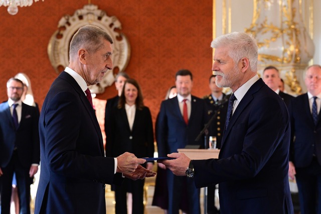 Der tschechische Pr&auml;sident Petr P...is zum neuen Ministerpr&auml;sidenten.  | Foto: Kamaryt Michal/CTK/dpa