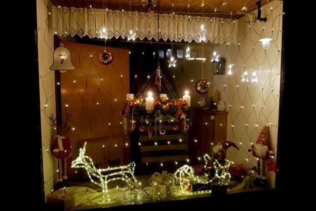 Die Adventsfenster in Schluchsee bieten jeden Tag etwas zum Staunen