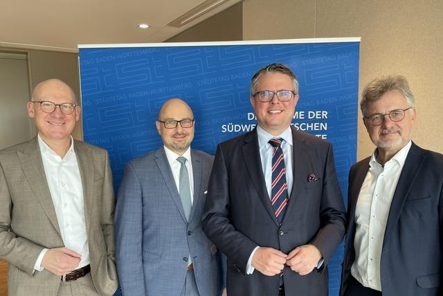 Grenzach-Wyhlens Brgermeister Tobias Benz sitzt nun im Stdtetag-Vorstand