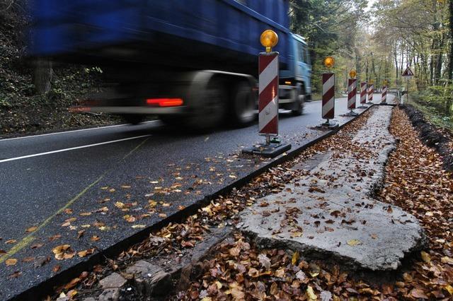 Die Bundesstrae 415 am Schnberg wird am kommenden Dienstag halbseitig gesperrt