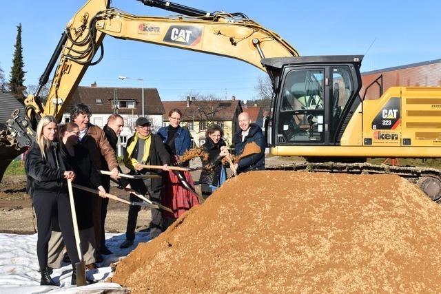 Mit dem Bau des Punkthauses startet die Bebauung auf dem Fabric-Areal in Lrrach-Brombach